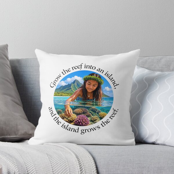Item preview, Polynesian Community Proverb - Grow the reef into an island | Pacific Art designed and sold by ShakaLife.org.