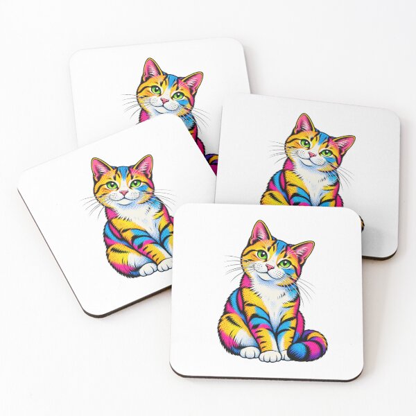 Item preview, Pop Art Cat | Colorful Retro Comic Style Cat Illustration | Vibrant designed and sold by UrbanStatic.