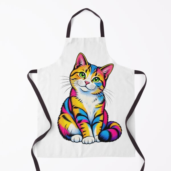 Artikelvorschau, Pop Art Cat | Colorful Retro Comic Style Cat Illustration | Vibrant entworfen und verkauft von UrbanStatic.