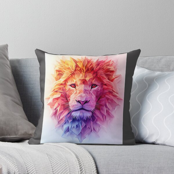 Item preview, Abstract Lion Design with Diamond Shape Art designed and sold by Francis2020.