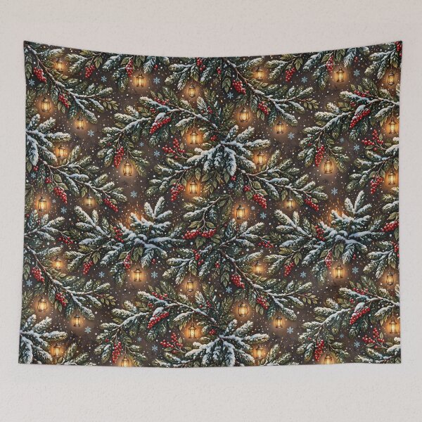 Item preview, Fireside Spruce — Cozy Winter Pine Pattern | Hashola Designs designed and sold by Hashola Designs.