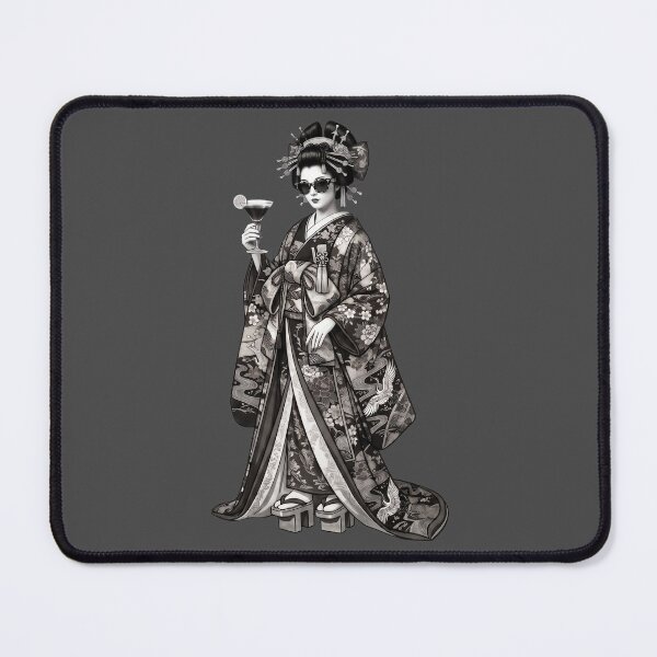 Item preview, Japanese Oiran Design x Street Culture (Black and White) designed and sold by Studio-MiMi.