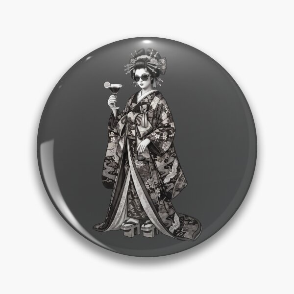 Item preview, Japanese Oiran Design x Street Culture (Black and White) designed and sold by Studio-MiMi.
