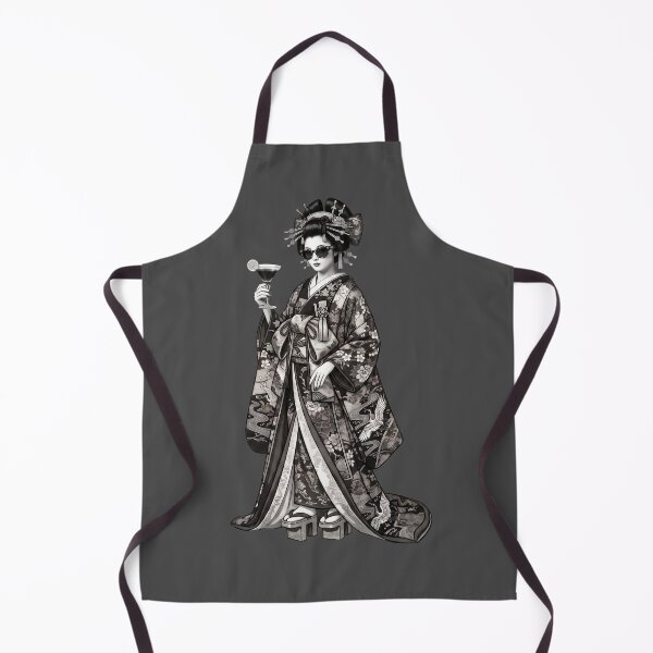 Item preview, Japanese Oiran Design x Street Culture (Black and White) designed and sold by Studio-MiMi.