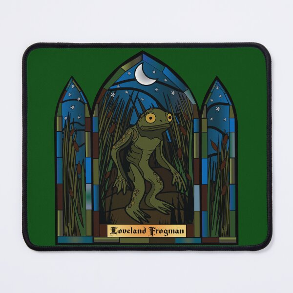 Item preview, Loveland Frogman Stain glass designed and sold by CraicinDesigns.