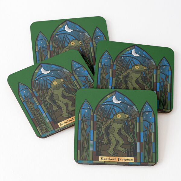 Item preview, Loveland Frogman Stain glass designed and sold by CraicinDesigns.