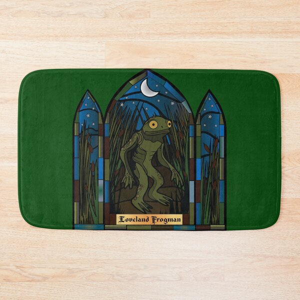 Item preview, Loveland Frogman Stain glass designed and sold by CraicinDesigns.
