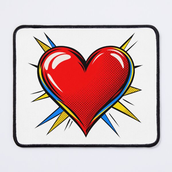 Item preview, Pop Art Heart | Bold Iconic Love Symbol | Retro Comic Style Red Heart designed and sold by UrbanStatic.