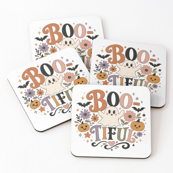 Item preview, Boo-tiful Cute Ghost Floral Halloween Retro Spooky Season Apparel & Decor designed and sold by Palette & Hue.