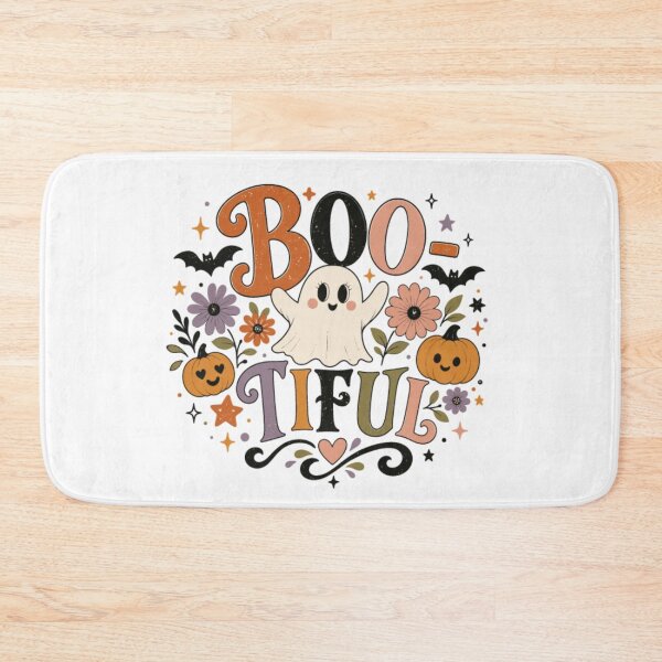 Item preview, Boo-tiful Cute Ghost Floral Halloween Retro Spooky Season Apparel & Decor designed and sold by Palette & Hue.