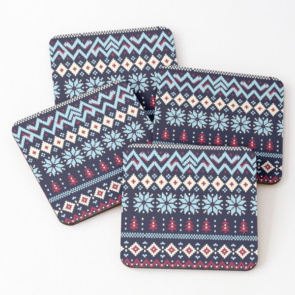 Item preview, Knit Night — Fair Isle Winter Pattern | Hashola Designs designed and sold by Hashola Designs.