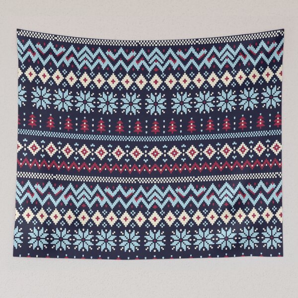 Item preview, Knit Night — Fair Isle Winter Pattern | Hashola Designs designed and sold by Hashola Designs.