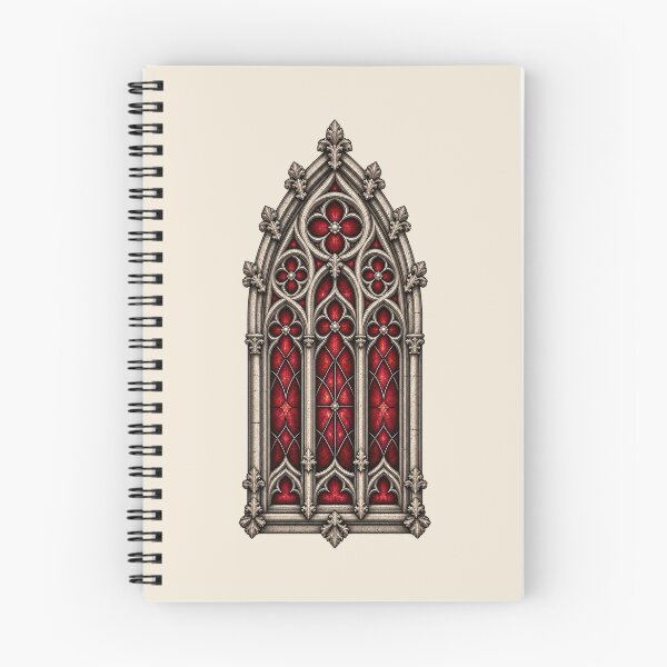 Item preview, Crimson Gothic Window – Cathedral Stained Glass designed and sold by MetaModel Editions.
