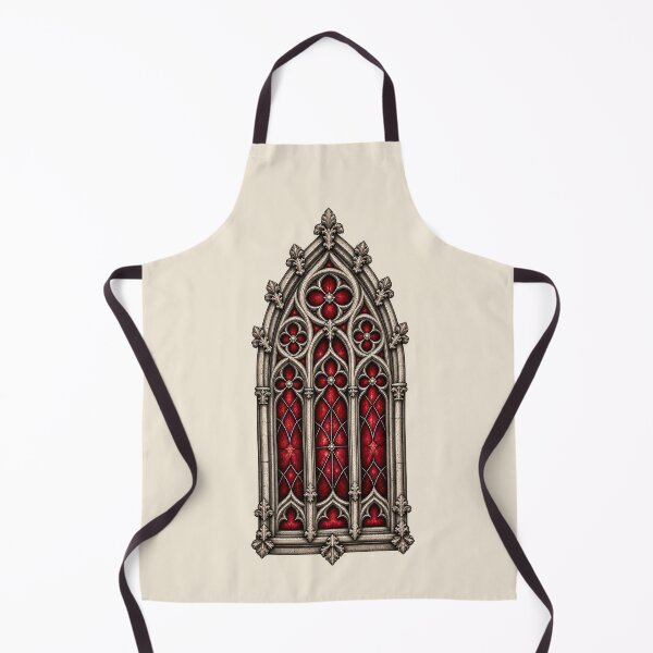 Item preview, Crimson Gothic Window – Cathedral Stained Glass designed and sold by MetaModel Editions.