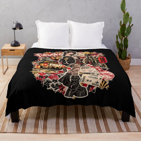 Item preview, Fukuoka Street Flavor Japanese Punk Anime Collage Design designed and sold by Tong4130.