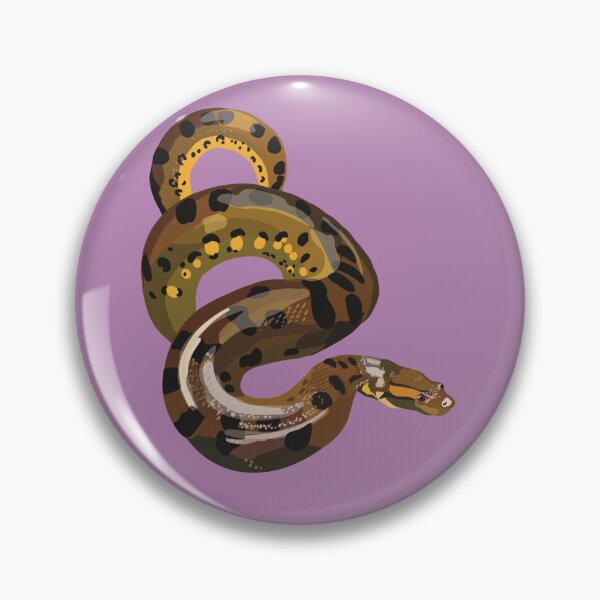 Item preview, G is for Green Anaconda,Green Anaconda Illustration – Exotic Snake Art for Reptile and Wildlife Lovers designed and sold by PrettylittlepastelUk.