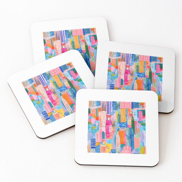 Item preview, Neon Tokyo — Abstract Cityscape Pop | Hashola Designs designed and sold by Hashola Designs.