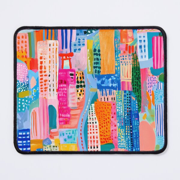 Item preview, Neon Tokyo — Abstract Cityscape Pop | Hashola Designs designed and sold by Hashola Designs.