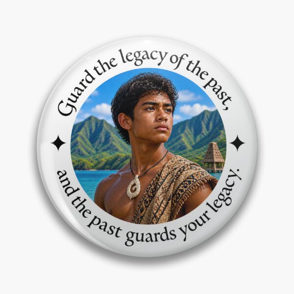 Item preview, Polynesian Heritage Proverb - Guard the legacy of the past | Pacific Art designed and sold by ShakaLife.org.