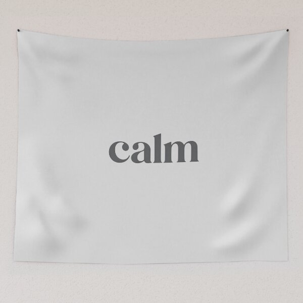 Item preview, Calm – Minimalist Mindfulness Typography designed and sold by Jollys-ArtShop.