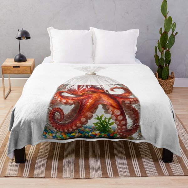 Item preview, Octopus In A Pet Store Fish Bag designed and sold by The Mellonaire.