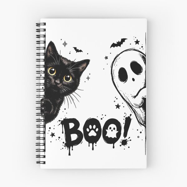 Item preview, Boo Peekaboo Black Cat Halloween  Funny Spooky Cat  designed and sold by gear-posters.