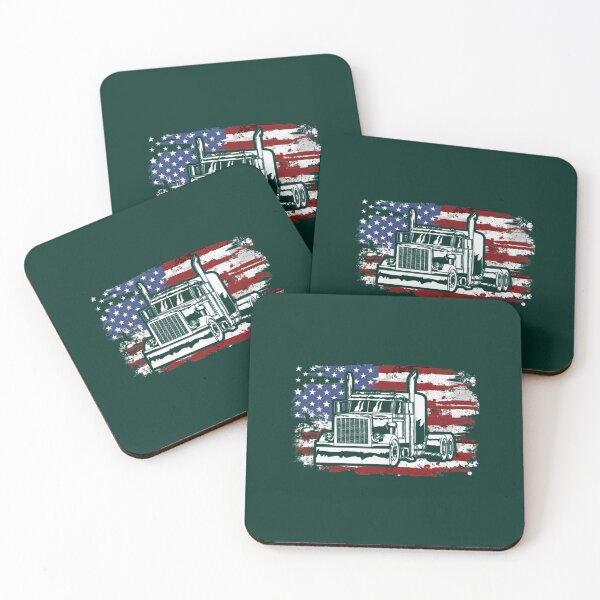 Item preview, Truck American Flag Trucker Truck Active  designed and sold by Sakurabyfoco.