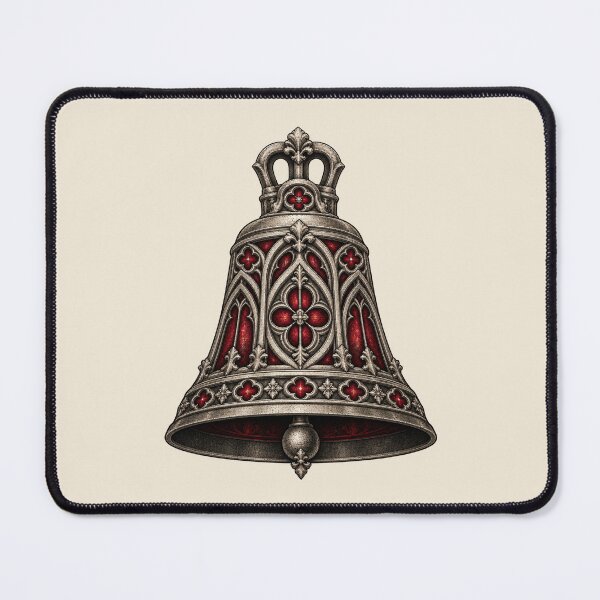 Item preview, Gothic Cathedral Bell – Crimson Stained Glass designed and sold by MetaModel Editions.
