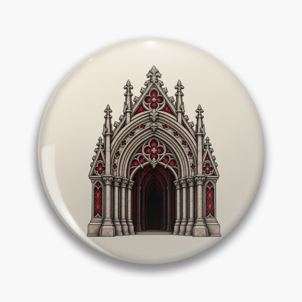 Item preview, Gothic Cathedral Entrance – Crimson Dark Architecture designed and sold by MetaModel Editions.