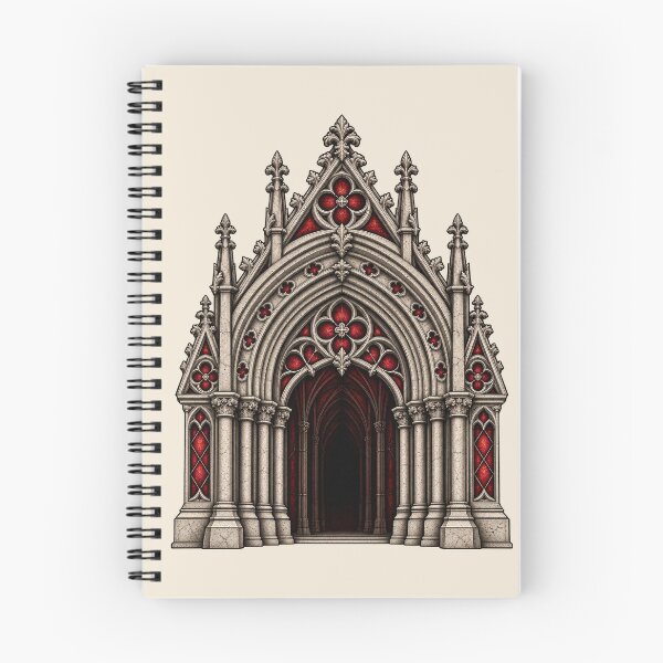Item preview, Gothic Cathedral Entrance – Crimson Dark Architecture designed and sold by MetaModel Editions.
