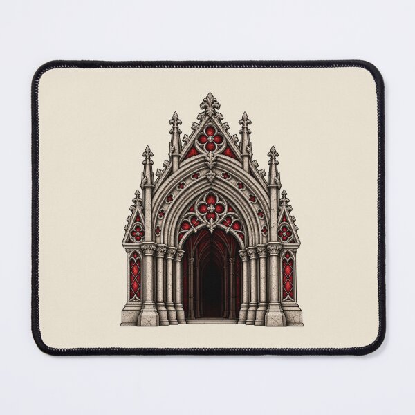 Item preview, Gothic Cathedral Entrance – Crimson Dark Architecture designed and sold by MetaModel Editions.