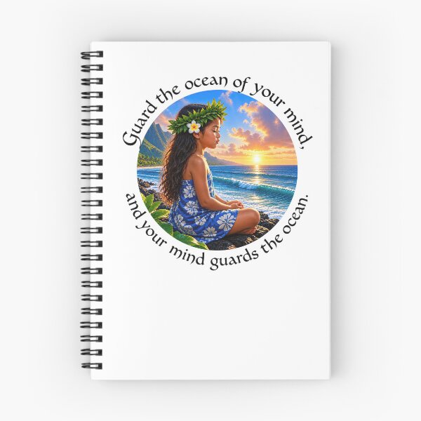 Item preview,  Polynesian Resilience Proverb - Guard the ocean of your mind | Pacific Art designed and sold by ShakaLife.org.