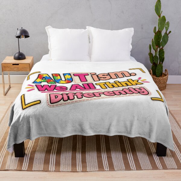 Item preview, Autism Awareness We All Think Differently designed and sold by ArtDesignTp.