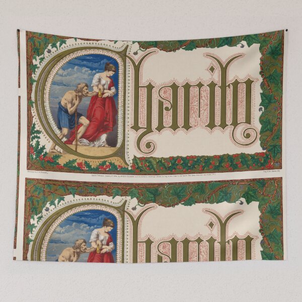 Item preview, Charity Illuminated Initial Letter designed and sold by artofuniverse.
