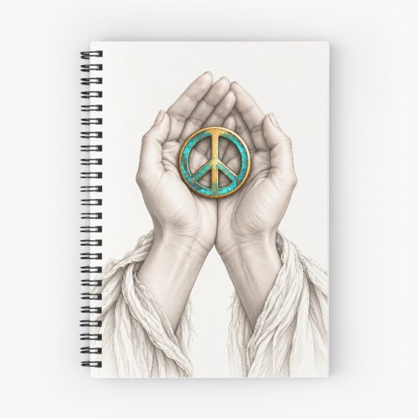 Item preview, Peace Symbol Cradled in Hands designed and sold by Haleema Rauf.