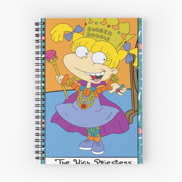 Aperçu de l'œuvre Carte de tarot inspirée de « La Grande Prêtresse » d'Angelica, tirée du dessin animé Rugrats de Nickelodeon. créée et vendue par duckindoodle.