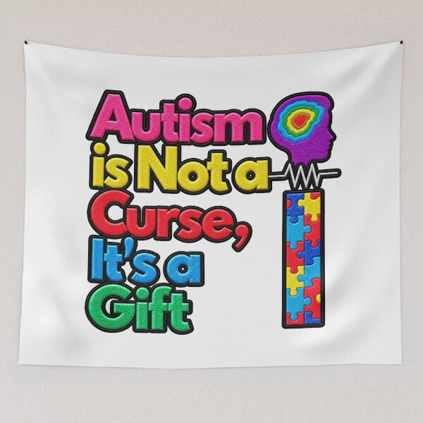 Item preview, Autism Is Not A Curse It's A Gift Acceptance designed and sold by ArtDesignTp.