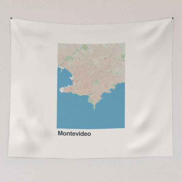 Item preview, Montevideo Minimalistic Map Art designed and sold by MapsNerd.