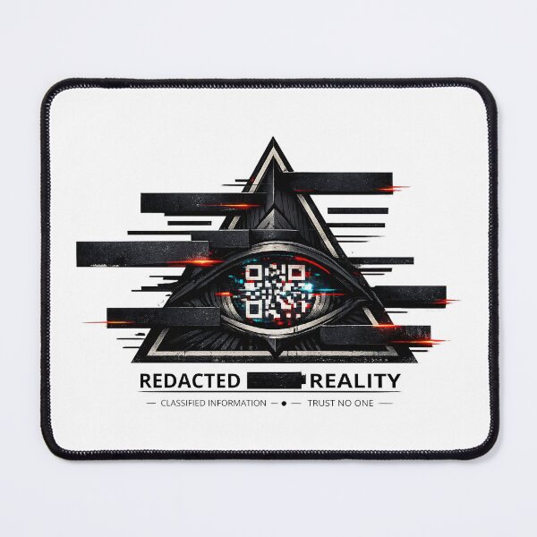 Item preview, Conspiracy Theory for Conspiracy Theorist Redacted Reality Glitch Eye Symbol Gift designed and sold by Artycom.