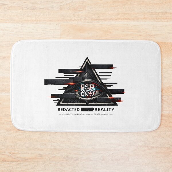 Item preview, Conspiracy Theory for Conspiracy Theorist Redacted Reality Glitch Eye Symbol Gift designed and sold by Artycom.