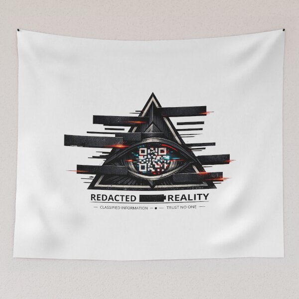 Item preview, Conspiracy Theory for Conspiracy Theorist Redacted Reality Glitch Eye Symbol Gift designed and sold by Artycom.