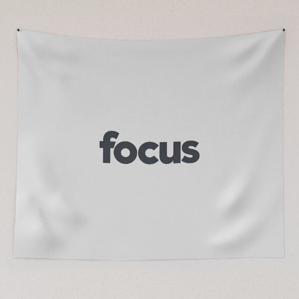 Item preview, Focus – Minimalist Productivity Typography designed and sold by Jollys-ArtShop.