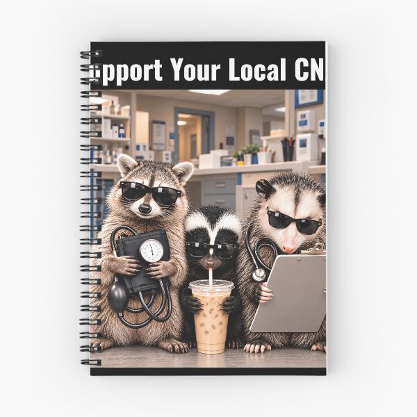 Item preview, Support Your Local CNAs Cute Animal Healthcare Humor designed and sold by VGAfanatic.