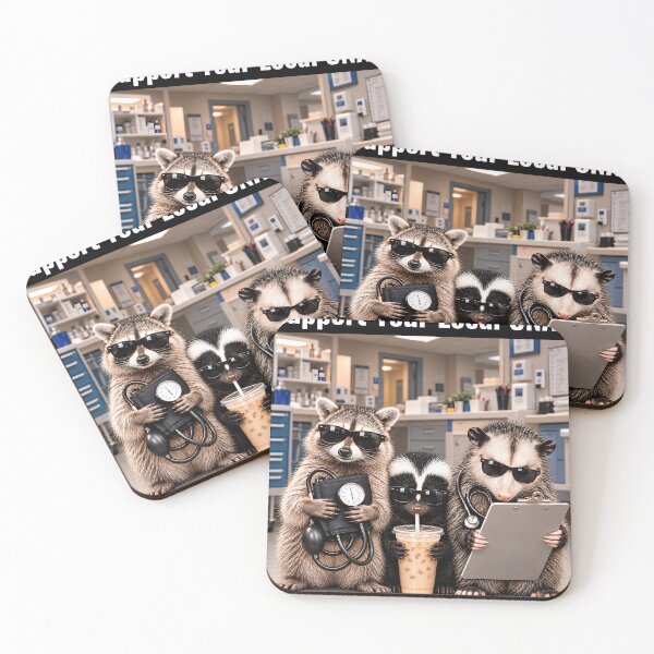 Item preview, Support Your Local CNAs Cute Animal Healthcare Humor designed and sold by VGAfanatic.