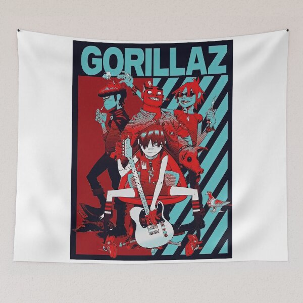 Item preview, Vintage Gorillazs All Member Poster designed and sold by gijon-vedal.