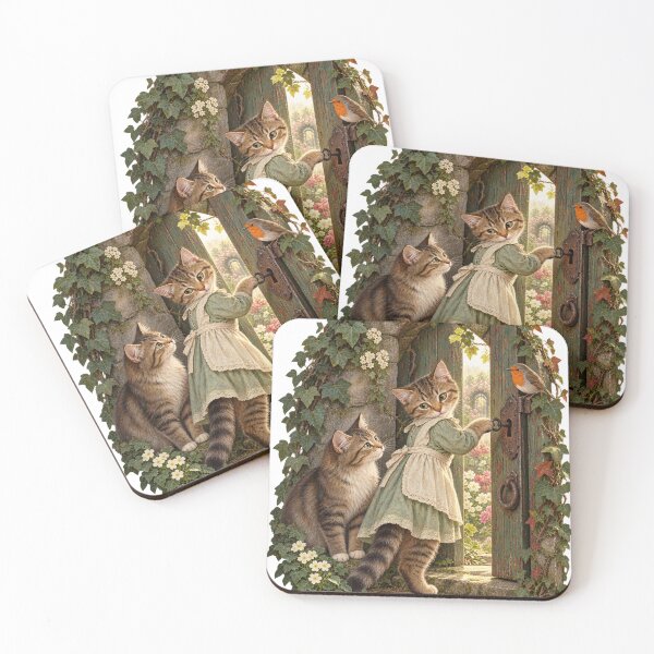 Item preview, Hidden Garden Door Cat Story designed and sold by Ocelot-T.