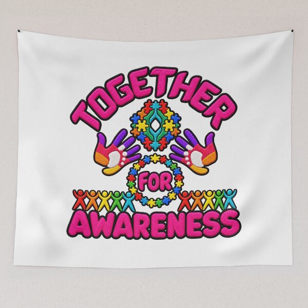 Item preview, Together For Awareness Autism Acceptance designed and sold by ArtDesignTp.