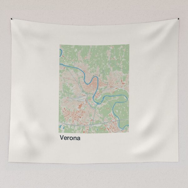 Item preview, Verona Minimalistic Map Art designed and sold by MapsNerd.