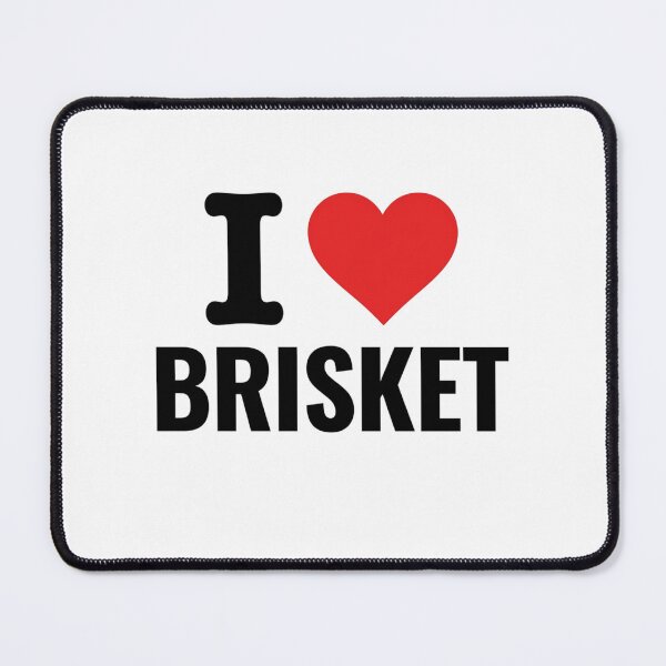 Item preview, I Love Brisket Texas BBQ Pitmaster Smoker Graphic Bold Red Heart designed and sold by raedattia.