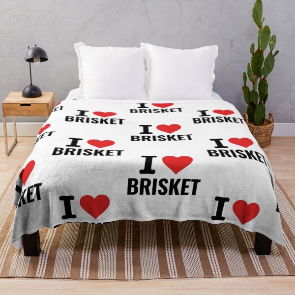 Item preview, I Love Brisket Texas BBQ Pitmaster Smoker Graphic Bold Red Heart designed and sold by raedattia.